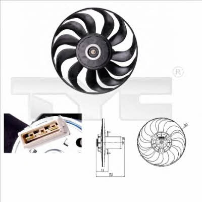 TYC 837-0012 Вентилятор радіатора охолодження 8370012: Купити в Україні - Добра ціна на EXIST.UA!