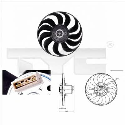 TYC 837-0019 Вентилятор радіатора охолодження 8370019: Купити в Україні - Добра ціна на EXIST.UA!