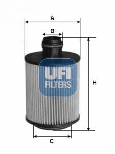Ufi 25.112.00 Фільтр масляний 2511200: Купити в Україні - Добра ціна на EXIST.UA!