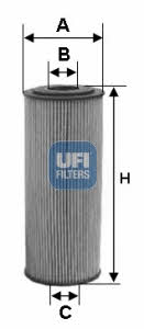 Ufi 25.155.00 Фільтр масляний 2515500: Купити в Україні - Добра ціна на EXIST.UA!