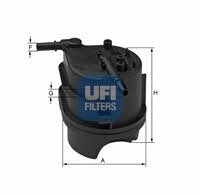 Ufi 24.015.00 Фільтр палива 2401500: Купити в Україні - Добра ціна на EXIST.UA!