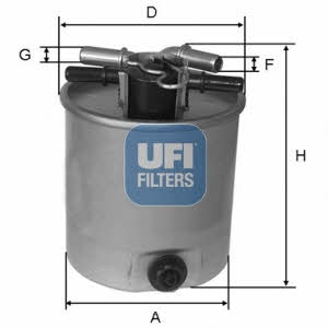Ufi 24.026.01 Фільтр палива 2402601: Купити в Україні - Добра ціна на EXIST.UA!