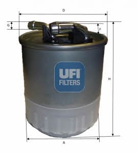 Ufi 24.107.00 Фільтр палива 2410700: Купити в Україні - Добра ціна на EXIST.UA!
