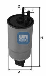 Ufi 24.110.00 Фільтр палива 2411000: Купити в Україні - Добра ціна на EXIST.UA!