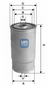 Ufi 24.525.00 Фільтр палива 2452500: Купити в Україні - Добра ціна на EXIST.UA!