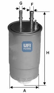 Ufi 24.ONE.01 Фільтр палива 24ONE01: Купити в Україні - Добра ціна на EXIST.UA!