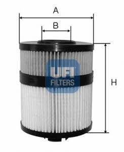 Ufi 25.108.00 Фільтр масляний 2510800: Купити в Україні - Добра ціна на EXIST.UA!