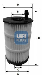 Ufi 25.143.00 Фільтр масляний 2514300: Купити в Україні - Добра ціна на EXIST.UA!