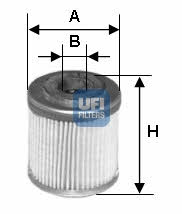 Ufi 25.588.00 Фільтр масляний 2558800: Купити в Україні - Добра ціна на EXIST.UA!