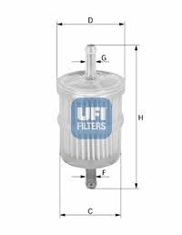 Ufi 31.001.00 Фільтр паливний 3100100: Купити в Україні - Добра ціна на EXIST.UA!