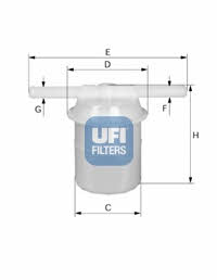 Ufi 31.018.00 Фільтр палива 3101800: Купити в Україні - Добра ціна на EXIST.UA!