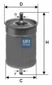 Ufi 31.500.00 Фільтр паливний 3150000: Купити в Україні - Добра ціна на EXIST.UA!