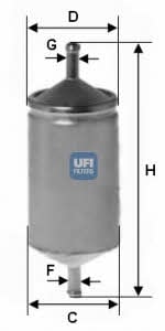 Ufi 31.501.00 Фільтр палива 3150100: Купити в Україні - Добра ціна на EXIST.UA!
