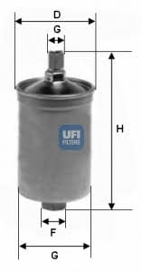 Ufi 31.503.00 Фільтр палива 3150300: Купити в Україні - Добра ціна на EXIST.UA!