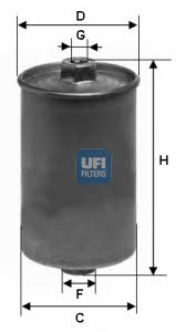 Ufi 31.507.00 Фільтр палива 3150700: Купити в Україні - Добра ціна на EXIST.UA!