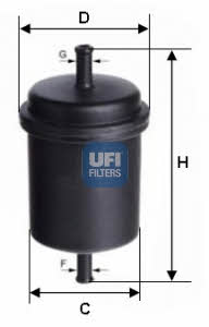 Ufi 31.512.00 Фільтр палива 3151200: Приваблива ціна - Купити в Україні на EXIST.UA!