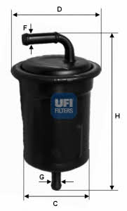 Ufi 31.521.00 Фільтр палива 3152100: Купити в Україні - Добра ціна на EXIST.UA!