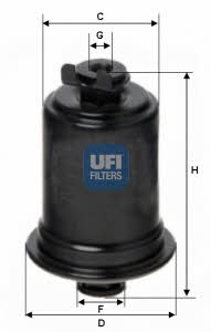 Ufi 31.522.00 Фільтр палива 3152200: Купити в Україні - Добра ціна на EXIST.UA!