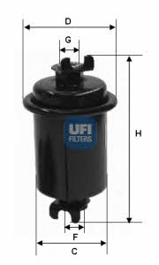 Ufi 31.549.00 Фільтр палива 3154900: Купити в Україні - Добра ціна на EXIST.UA!