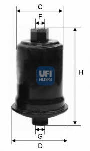 Ufi 31.556.00 Фільтр палива 3155600: Купити в Україні - Добра ціна на EXIST.UA!