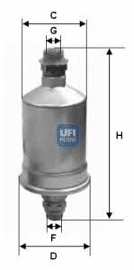 Ufi 31.574.00 Фільтр палива 3157400: Купити в Україні - Добра ціна на EXIST.UA!