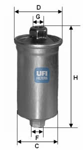 Ufi 31.699.00 Фільтр палива 3169900: Купити в Україні - Добра ціна на EXIST.UA!