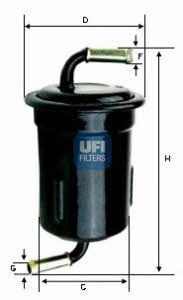 Ufi 31.715.00 Фільтр палива 3171500: Купити в Україні - Добра ціна на EXIST.UA!