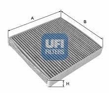 Ufi 54.112.00 Фільтр салону з активованим вугіллям 5411200: Купити в Україні - Добра ціна на EXIST.UA!