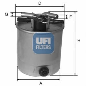 Ufi 55.392.00 Фільтр палива 5539200: Купити в Україні - Добра ціна на EXIST.UA!
