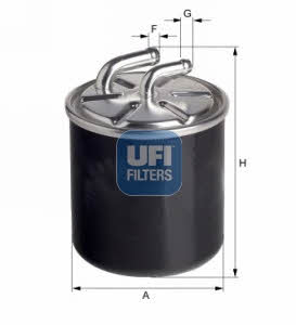 Ufi 24.126.00 Фільтр палива 2412600: Купити в Україні - Добра ціна на EXIST.UA!