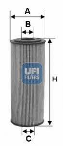 Ufi 25.165.00 Фільтр масляний 2516500: Купити в Україні - Добра ціна на EXIST.UA!