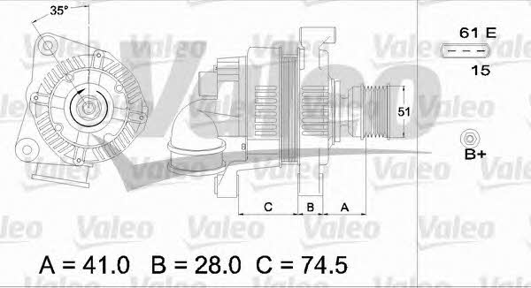 Купити Valeo 437115 за низькою ціною в Україні!
