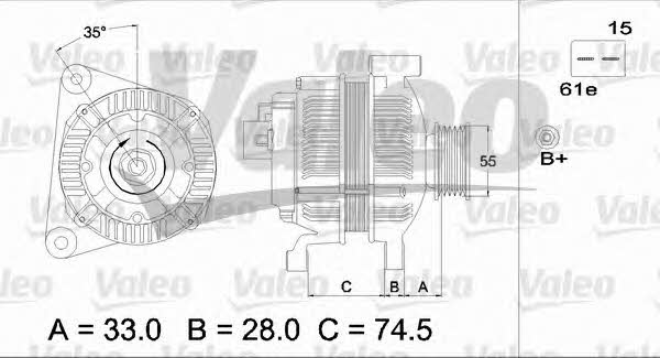 Купити Valeo 437116 за низькою ціною в Україні!