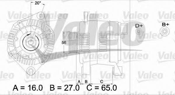 436474 Valeo Генератор