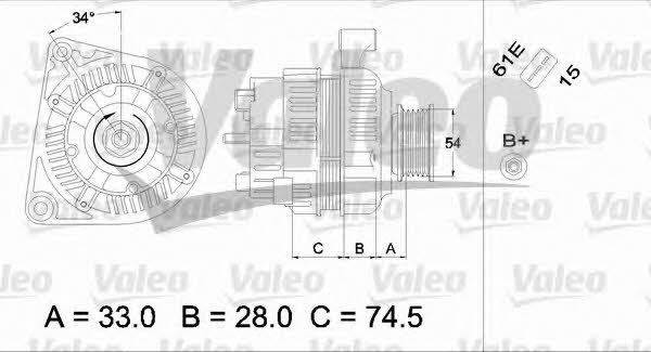 Купити Valeo 437406 за низькою ціною в Україні!