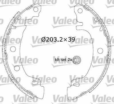Valeo 554757 Колодки гальмівні барабанні, комплект 554757: Купити в Україні - Добра ціна на EXIST.UA!