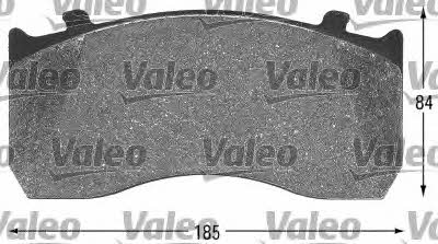Valeo 541659 Гальмівні колодки, комплект 541659: Купити в Україні - Добра ціна на EXIST.UA!