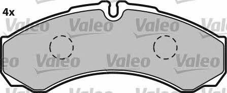 Гальмівні колодки, комплект Valeo 541662