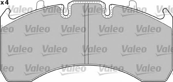 Valeo 541725 Гальмівні колодки, комплект 541725: Купити в Україні - Добра ціна на EXIST.UA!