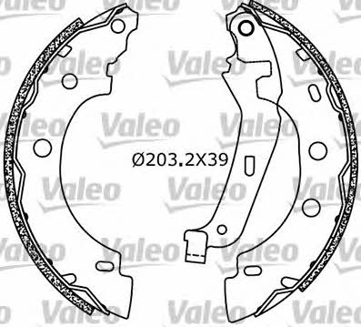 Valeo 554638 Колодки гальмівні барабанні, комплект 554638: Купити в Україні - Добра ціна на EXIST.UA!