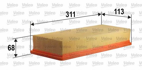Valeo 585362 Повітряний фільтр 585362: Купити в Україні - Добра ціна на EXIST.UA!