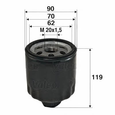 Valeo 586020 Фільтр масляний 586020: Купити в Україні - Добра ціна на EXIST.UA!
