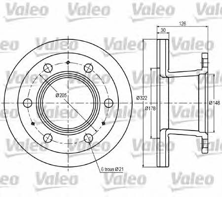 Valeo 187002 Диск гальмівний передній вентильований 187002: Купити в Україні - Добра ціна на EXIST.UA!
