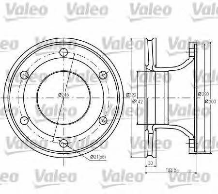 Valeo 187063 Диск гальмівний передній вентильований 187063: Купити в Україні - Добра ціна на EXIST.UA!