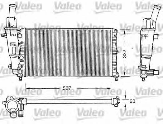Valeo 731558 Радіатор охолодження двигуна 731558: Купити в Україні - Добра ціна на EXIST.UA!