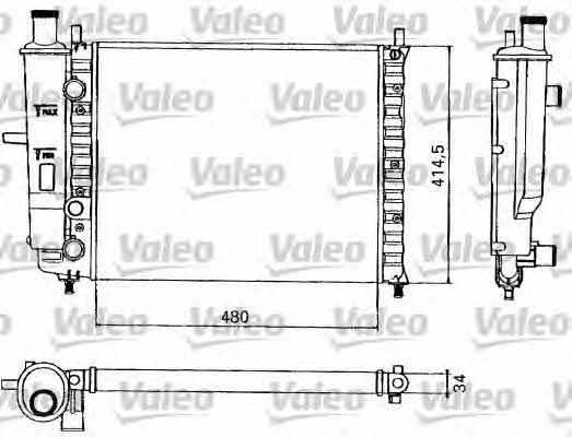 Valeo 731582 Радіатор охолодження двигуна 731582: Купити в Україні - Добра ціна на EXIST.UA!