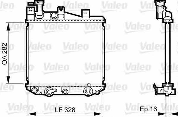 Valeo 731622 Радіатор охолодження двигуна 731622: Купити в Україні - Добра ціна на EXIST.UA!
