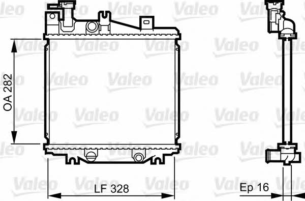 Valeo 731625 Радіатор охолодження двигуна 731625: Купити в Україні - Добра ціна на EXIST.UA!