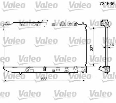 Valeo 731635 Радіатор охолодження двигуна 731635: Купити в Україні - Добра ціна на EXIST.UA!