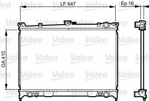 Valeo 731654 Радіатор охолодження двигуна 731654: Купити в Україні - Добра ціна на EXIST.UA!